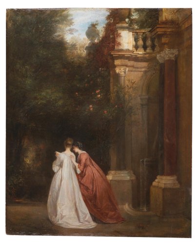 In the Colonna Garden in Rome by Ludwig von Hagn